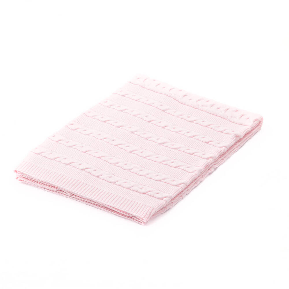Lb Triko Bebek Battaniyesi 7503 Pembe 70x90 - 1