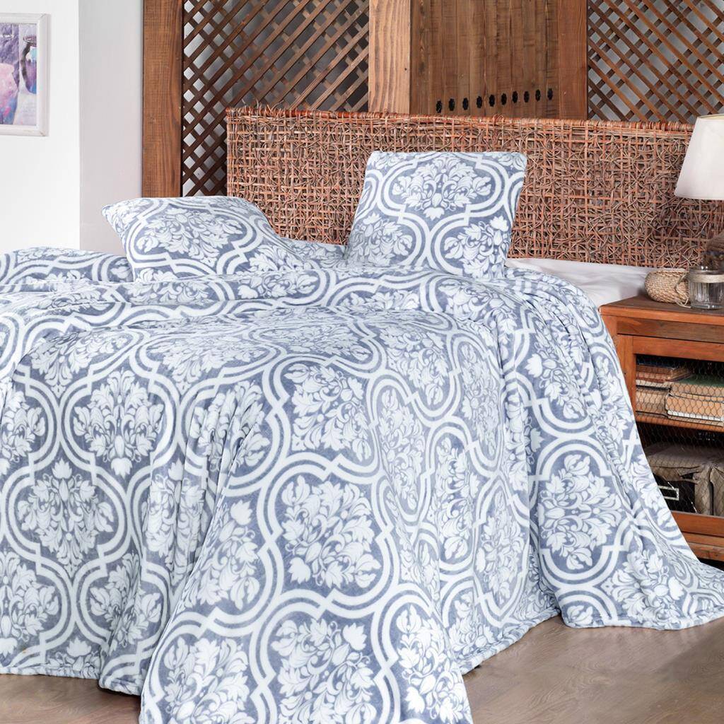 Maxstyle Bambu Lüx Peru Light Grey Tek Kişilik Battaniye - Maxstyle