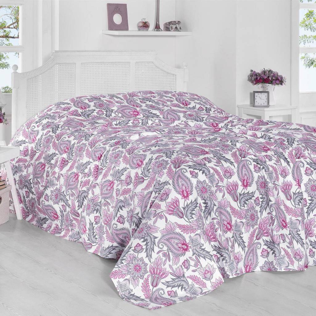 Maxstyle Baskılı Pike Rebecca Çift Kişilik 220x230 cm - 1
