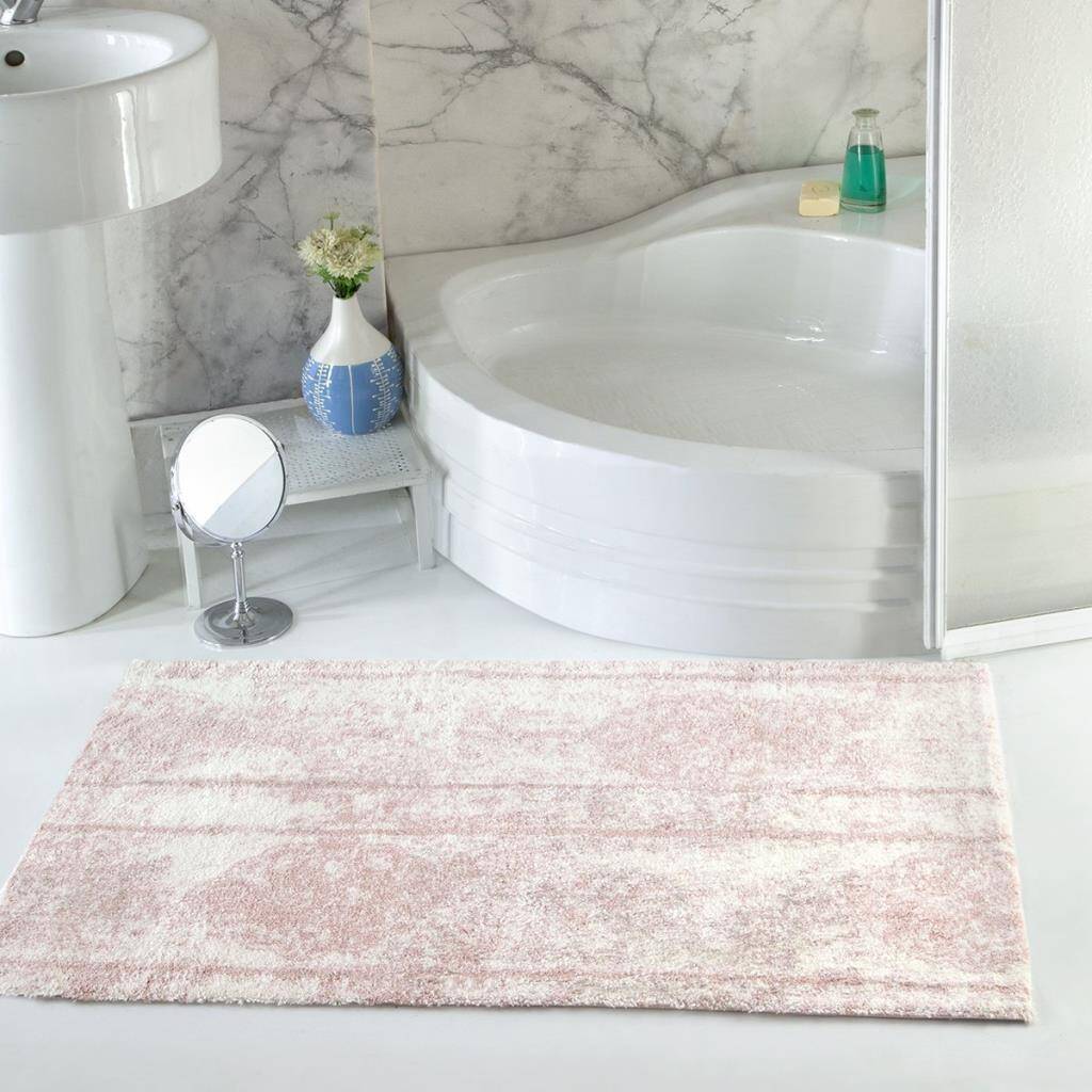 Maxstyle Erina Pamuk Floş Paspas Ekru-Pudra 60x100 - 1