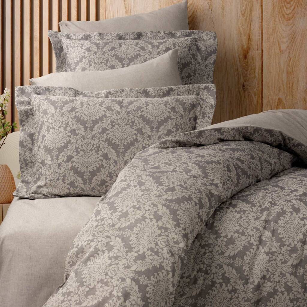 Maxstyle Lyocell Jaeger Gri Çift Kişilik Nevresim - 1