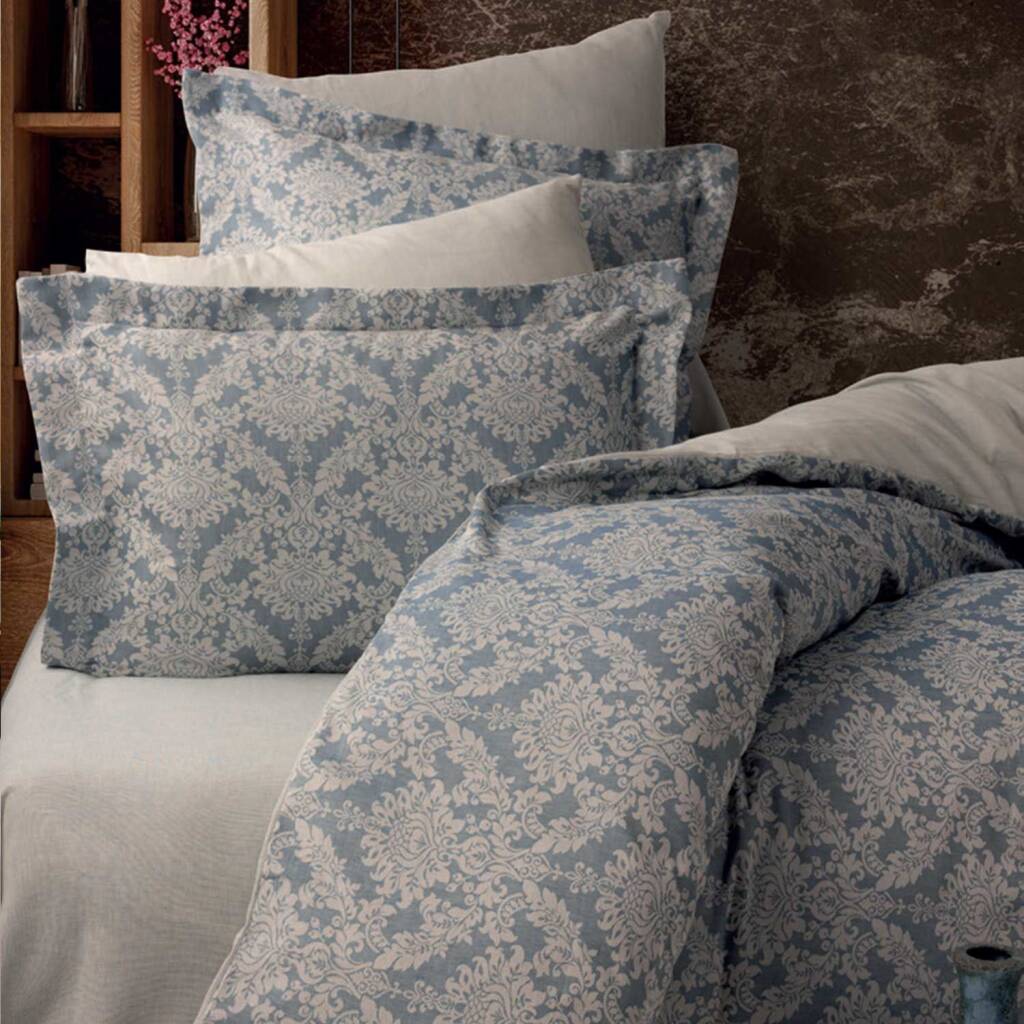 Maxstyle Lyocell Jaeger Mavi Çift Kişilik Nevresim Takımı - 1