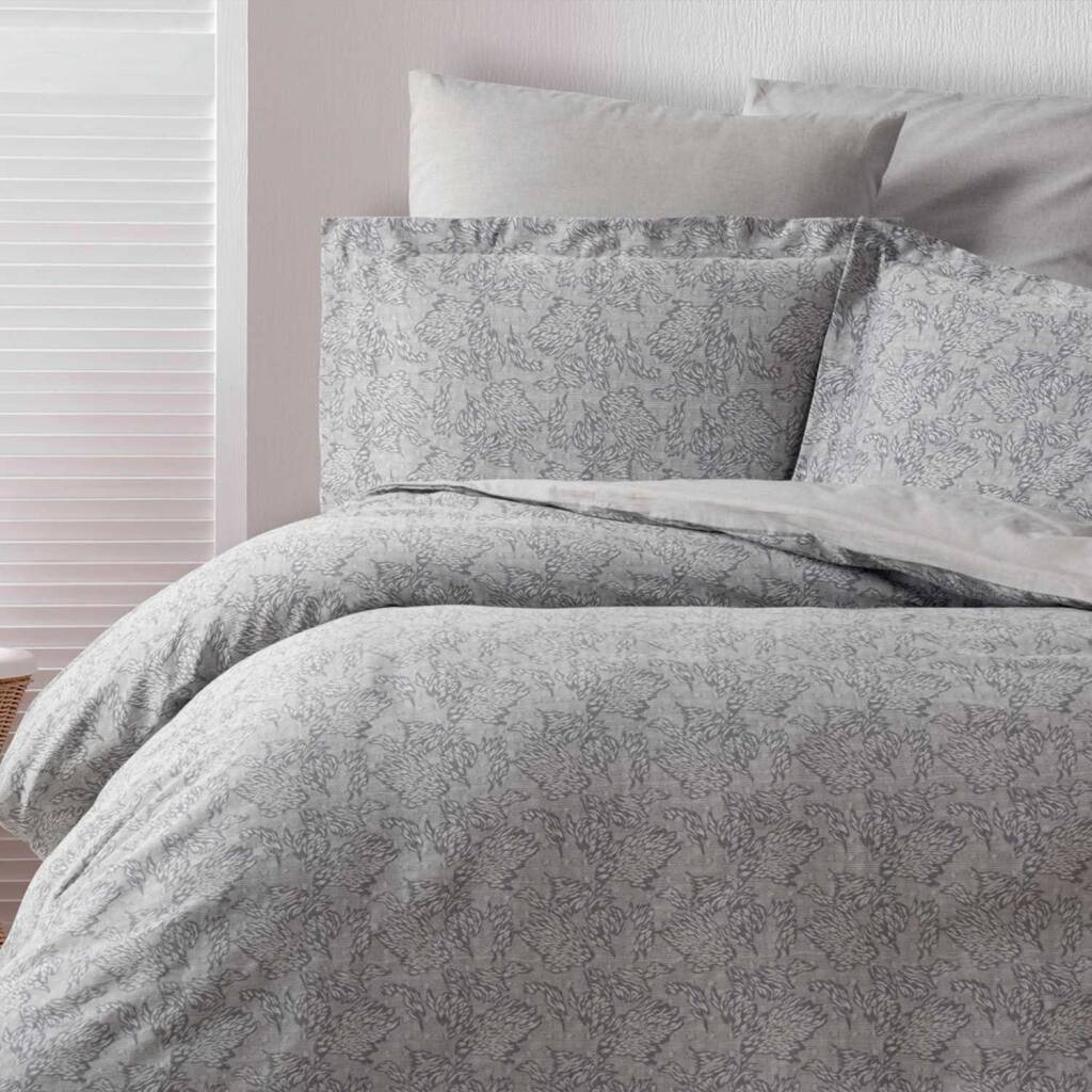 Maxstyle Lyocell Law Gri Çift Kişilik Nevresim Takımı - 1