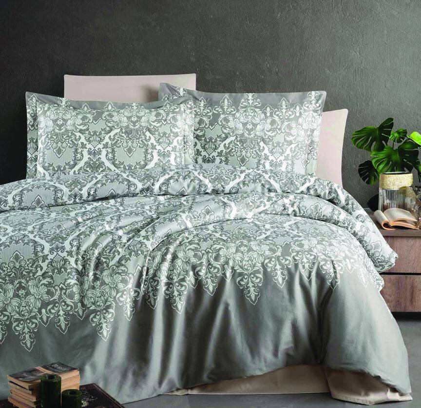 Saten Deluxe Nevresim Çift Kişilik Rashan 220x240 cm - 1