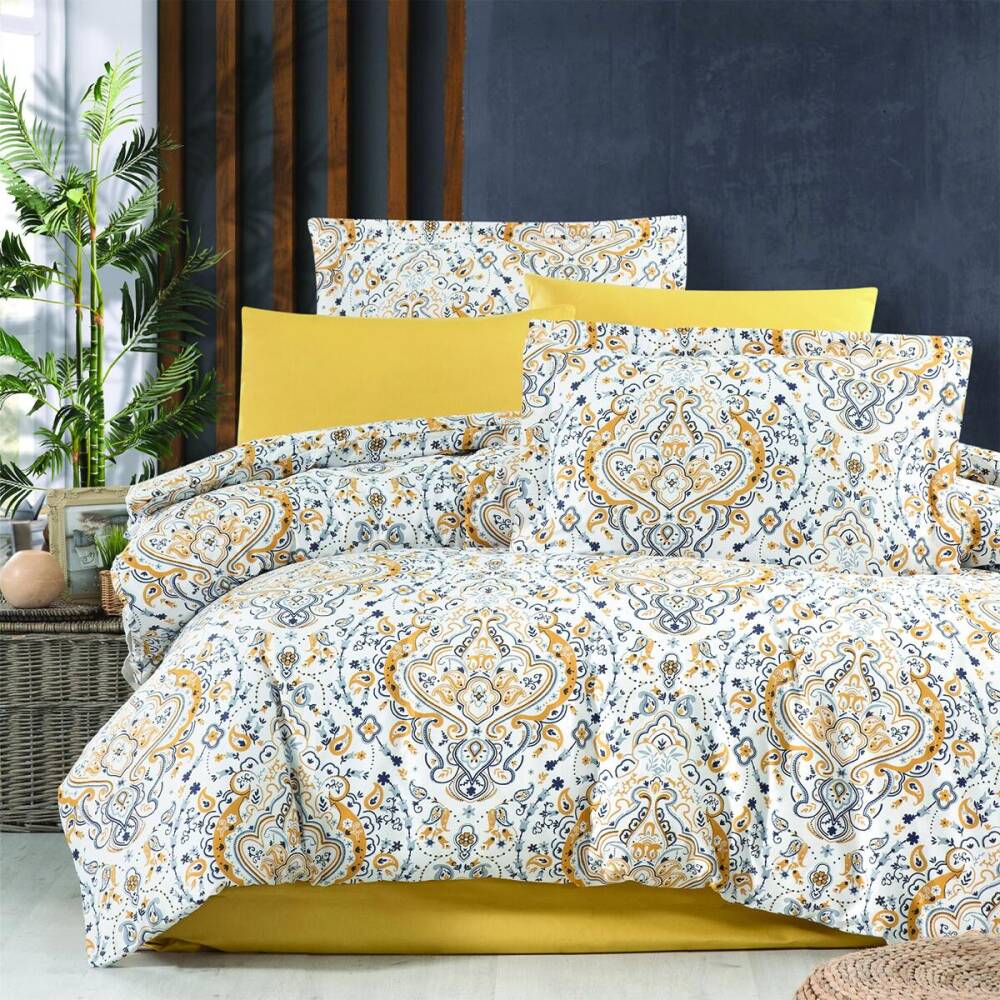 Saten Deluxe Nevresim Çift Kişilik Rishi 220x240 cm - 1
